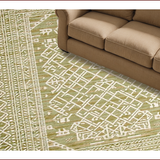Ultra Soft Area Rug, Non Slip, Stain Resistant, Washable Area Rugs for Living Room, Bedroom, Chic Modern Lattice Aesthetic(Beige)