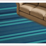 Ultra Soft Area Rug, Non Slip, Stain Resistant, Washable Area Rugs for Living Room, Bedroom, Boho Chic Distressed(Blue)