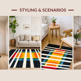 Chic Geometric Color Burst(Black)