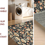 Cozy Rustic Floral Medley(Black)