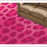 Ultra Soft Area Rug, Non Slip, Stain Resistant, Washable Area Rugs for Living Room, Bedroom, Cute Pink Leopard Print Playroom Rug(Pink)