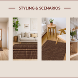 Ultra Soft Area Rug, Non Slip, Stain Resistant, Washable Area Rugs for Living Room, Bedroom, Tiger Skin Pattern(Brown)