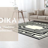 Refined Neutral Tones Ogee Style(Black)