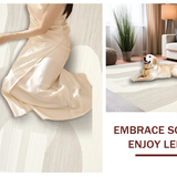 Artistic Cream and White Geometric Flow(Beige)