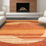 Ultra Soft Area Rug, Non Slip, Stain Resistant, Washable Area Rugs for Living Room, Bedroom, Warm Terracotta Earthy Aesthetic(Brown)