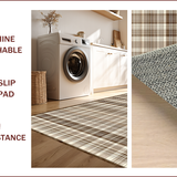 Ultra Soft Area Rug, Non Slip, Stain Resistant, Washable Area Rugs for Living Room, Bedroom, Seasonal Earth Toned Elegance(Brown)