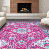Artistic Colorful Tribal Print Runner(Pink)
