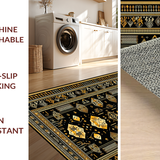 Intricate Ethnic Tiled Arrangement(Black)