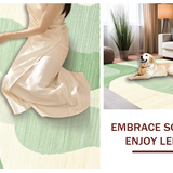 Contemporary Light Green Linear Elements(Beige)