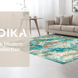 Chic Geometric Aqua Tones(Green)