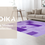 Ultra Soft Area Rug, Non Slip, Stain Resistant, Washable Area Rugs for Living Room, Bedroom, Vivid Cozy Fluffy Aesthetic(Purple)