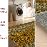 Ultra Soft Area Rug, Non Slip, Stain Resistant, Washable Area Rugs for Living Room, Bedroom, Cute Cartoon Animal Aesthetic(Gold)