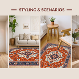 Artful Color Blocked Symmetrical Style(Red)