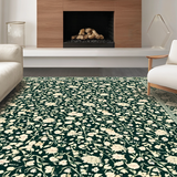 Lush Green Botanical Motif(Black)