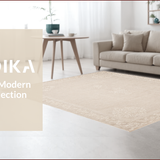 Ultra Soft Area Rug, Non Slip, Stain Resistant, Washable Area Rugs for Living Room, Bedroom, Modern Minimalist Wool Meditation Area Rug(Beige)