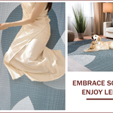 Ultra Soft Area Rug, Non Slip, Stain Resistant, Washable Area Rugs for Living Room, Bedroom, Neutral Abstract Living Room Low Pile Carpet(Gray)