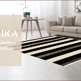 Rustic Earthy Striped Texture(Black)