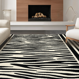 Bold Luxe Velvet Zebra(Black)