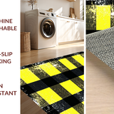 Ultra Soft Area Rug, Non Slip, Stain Resistant, Washable Area Rugs for Living Room, Bedroom, Cozy Monochrome Country Aesthetic(Yellow)