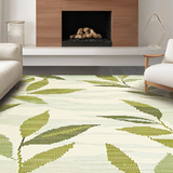 Ultra Soft Area Rug, Non Slip, Stain Resistant, Washable Area Rugs for Living Room, Bedroom, Stylish Ultra-Thin Green Design(Green)