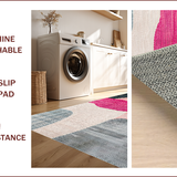 Ultra Soft Area Rug, Non Slip, Stain Resistant, Washable Area Rugs for Living Room, Bedroom, Non-Slip Boho Living Room Meditation Rug(Gray)
