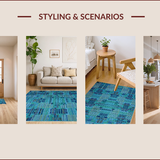 Chic Geometric Blush Aesthetic(Blue)