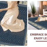 Elegant Beige Diamond Motif(Blue)