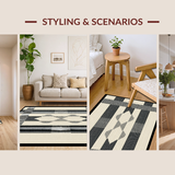 Chic Striped Trellis Motif(Beige)