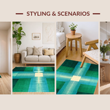 Bold Abstract Illusionary Waves(Green)