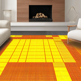 Ultra Soft Area Rug, Non Slip, Stain Resistant, Washable Area Rugs for Living Room, Bedroom, Luxurious Warm Color Fusion(Yellow)