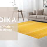 Ultra Soft Area Rug, Non Slip, Stain Resistant, Washable Area Rugs for Living Room, Bedroom, Charming Solid Mustard Shag Style(Yellow)