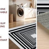 Luxe Optical Depth Illusion Motif(Black)