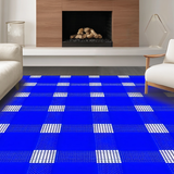 Cozy Rustic Plaid Visual Appeal(Blue)