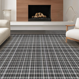 Elegant Black and White Trellis(Black)