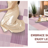 Ultra Soft Area Rug, Non Slip, Stain Resistant, Washable Area Rugs for Living Room, Bedroom, Contemporary Plush Textured Urban Decor(Purple)