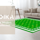 Ultra Soft Area Rug, Non Slip, Stain Resistant, Washable Area Rugs for Living Room, Bedroom, Rustic Traditional Gnome Aesthetic(Green)