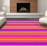 Ultra Soft Area Rug, Non Slip, Stain Resistant, Washable Area Rugs for Living Room, Bedroom, Lively Handcrafted Color Spectrum(Orange)