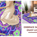 Ultra Soft Area Rug, Non Slip, Stain Resistant, Washable Area Rugs for Living Room, Bedroom, Dreamy Color Palette Design(Purple)