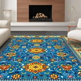 Lively Vintage Lattice Composition(Blue)