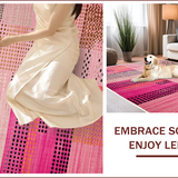Ultra Soft Area Rug, Non Slip, Stain Resistant, Washable Area Rugs for Living Room, Bedroom, Non-Slip Pink Leopard Print Bedroom Rug(Pink)