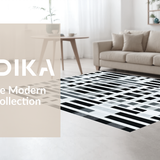 Ultra Soft Area Rug, Non Slip, Stain Resistant, Washable Area Rugs for Living Room, Bedroom, Bold Contemporary Patterned Statement(Gray)