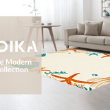 Ultra Soft Area Rug, Non Slip, Stain Resistant, Washable Area Rugs for Living Room, Bedroom, Serene Coastal Inspired Aesthetic(Beige)