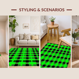 Whimsical Plaid and Clover Arrangement(Green)