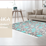 Ultra Soft Area Rug, Non Slip, Stain Resistant, Washable Area Rugs for Living Room, Bedroom, Contemporary Gray Kitchen High Traffic Area Carpet(Gray)