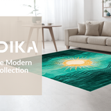 Contemporary Wavy Teal(Green)