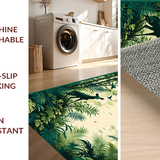 Rustic Botanical Jungle Scene(Green)