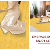 Ultra Soft Area Rug, Non Slip, Stain Resistant, Washable Area Rugs for Living Room, Bedroom, Bright Cheerful Cozy Vibe(Yellow)