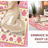 Eclectic Whimsical Floral Motif(Pink)
