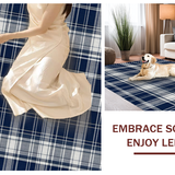 Artful Blue and Beige Fusion(Blue)