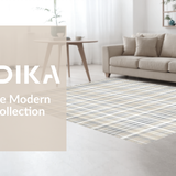 Contemporary Minimalist Gingham Motif(Beige)
